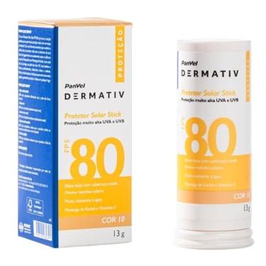 Imagem de PROTETOR SOLAR FACIAL EM BASTÃO (STICK) FPS80 PANVEL DERMATIV COR 10 13G