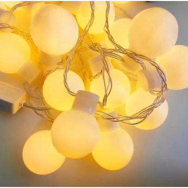 Imagem de Bola cristal 20 leds warm bivolt festão - Global Importadora, Bivolt
