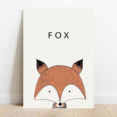 Imagem de Placa Decorativa Escandinavo Fox - TaColado., 15x21cm