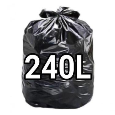 Imagem de Saco para Lixo Sacos de Lixo 240 Litros Super Reforçado 115x130 cm 100 Unidades Higipack