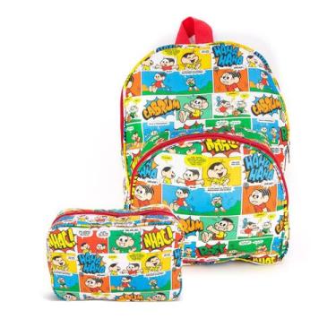 Imagem de Kit Mochila Infantil e Necessaire Turma da Mônica Quadrinhos