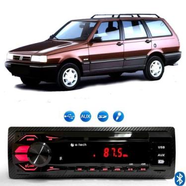 Imagem de Radio Mp3 Som Automotivo Bluetooth Usb Cartão Sd Fiat Elba - E-TECH