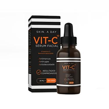 Imagem de Sérum Facial Antimarcas Clareador Complexo Vitamina C 10 Nanoencapsulada +Ácido Hialurônico +Rosa Mosqueta | Luminosidade, Hidratação, Firmeza e Tom Mais Uniforme | Textura leve e