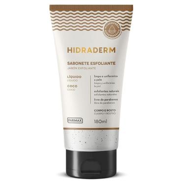 Imagem de Sabonete Líquido Esfoliante Farmax Hidraderm Coco 180ml