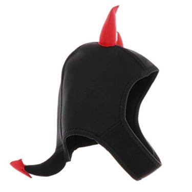 Imagem de shamjina Aquecedor de Cabeça de 3mm Scuba Wetsuit Devil Premium para Caça, Vermelho