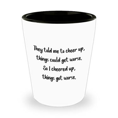 Imagem de Copo de tiro Sarcástico Sunshine – ideia de de Natal