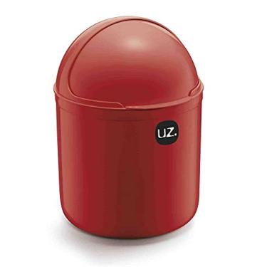 Imagem de Lixeira Para Pia Cozinha Cesto De Lixo 4 Litros Plástico Uz cor:Vermelho