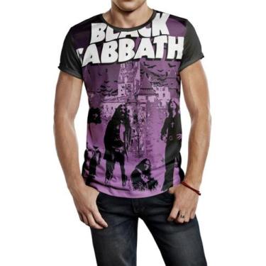 Imagem de Camiseta Masculina  Bandas De Rock Black Sabbath Ref:82 - Smoke