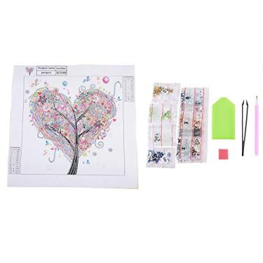 Imagem de Kit de pintura de cristal 5D, kits DIY de pintura de cristal de árvore para adultos e crianças Kit de pintura de cristal de árvore Four Seasons para decoração de casa (dz2008)