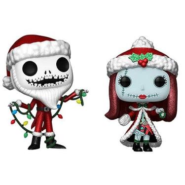 Imagem de FUNKO Pop! Disney: NBC Nightmare Before Christmas - Santa Jack & Sally *Diamond* 2-Pack Shop Exclusive