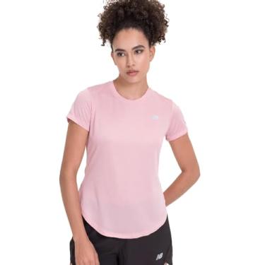 Imagem de Camiseta Feminina New Balance Accelerate Rosa Antigo - M