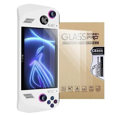 Imagem de SARLAR Película protetora de tela para ASUS ROG Ally [7 polegadas], pacote com 3, película de vidro temperado, Ultra HD, dureza 9H, resistente a arranhões, compatível com capas