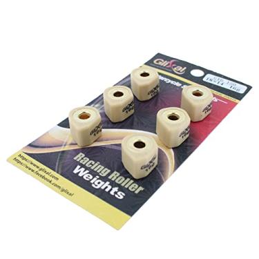 Imagem de Glixal Deslizadores variadores de polígono de alto desempenho 18 x 14 mm, pesos de rolo deslizante de corrida 152QMI 157QMJ GY6 125cc 150cc scooter ciclomotor ATV (16 gramas)