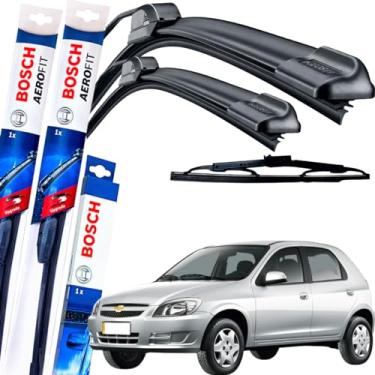 Imagem de Palheta Limpador Parabrisa Bosch Aerofit Par de Palheta Limpadora Dianteiro Original GM CELTA 2014 À 2015