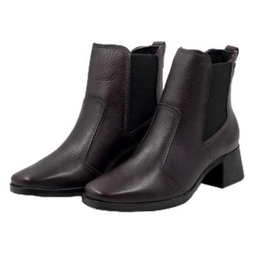 Imagem de Bota Pegada Cano Curto Salto Médio Feminina