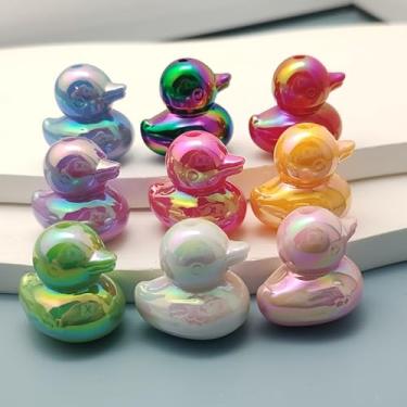 Imagem de Decoendiy 28 peças de contas focais de resina para canetas, pingente em forma de pato de resina, kit de contas soltas a granel para artesanato, contas de resina animal para fazer joias, canetas com