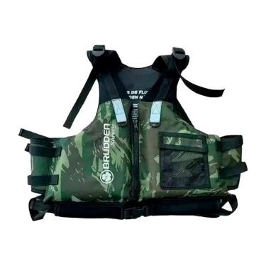 Imagem de Colete Flutuação Salva Vidas Caiaque Brudden Safety Confort Preto G 80 a 110Kg