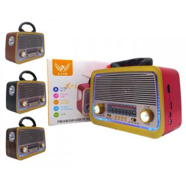 Imagem de Rádio Portátil Retrô A-3199 Altomex, Preto
