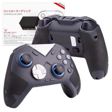 Imagem de HOTLINEGAMES Fita para controle 2.0 Plus compatível com controle FLYDIGI Vader 4 Pro/Vader 3 Pro/Vader 2 Pro, kit de pele macia, antiderrapante, absorvente de suor, fácil de aplicar (pegas)