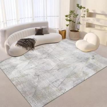 Imagem de Tapete cinza para casa, sofá, cadeira, área, tapetes, tamanho grande, 200x300, carpetes para sala de estar, quarto, sala de estar, tapete macio, flanela, 9.200x250cm, 78,7x98 pol.