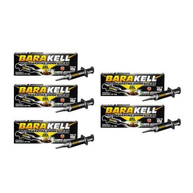 Imagem de Mata Baratas Barakell Gel KIT 5 UNIDADES Baratinha Americana Germânica