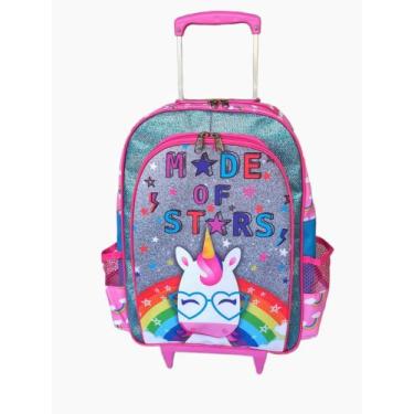 Imagem de Mochila de rodinhas mochilete princesas da disney infantil escolar men