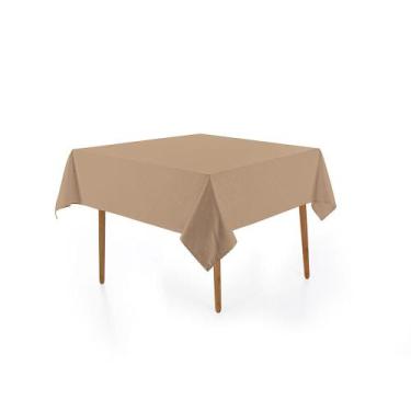 Imagem de Toalha de Mesa Quadrada Karsten 8 Lugares Celebra Alamanda Taupe, U
