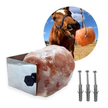 Imagem de Suporte Bloco de Sal Rosa Aço Inox - LM