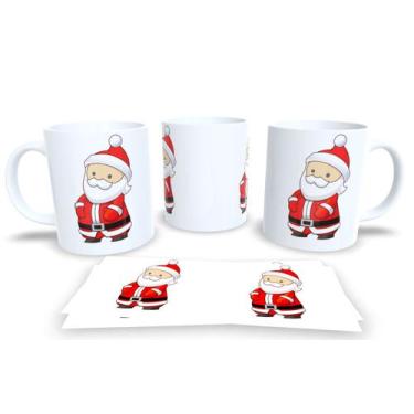 Imagem de Canecas de Porcelana Personalizadas Papai Noel 4 - Estampa Sublimada, 