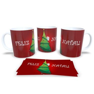 Imagem de Canecas de Porcelana Personalizadas Arvore de Natal - Estampa Sublimad