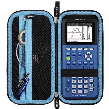 Imagem de Aproca Caixa de calculadora compatível com Texas Instruments TI-84 Plus CE/TI-84 Plus/TI-83 Plus/TI-89 Titanium/TI-85/TI-86 Color Graphing Calculator - Bolsa de armazenamento azul (apenas capa)