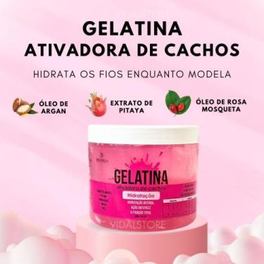Imagem de Gelatina Capilar Para Cabelos Cacheados Super Definição Intensa e Hidr