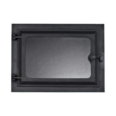 Imagem de Porta Forno Ferro Fundido Com Vidro 28,5x33,5cm - Libaneza