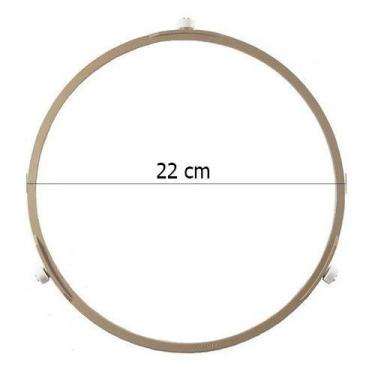 Imagem de Roldana Rodizio Aro Giratório para Prato De Microondas 22 Cm - Transte