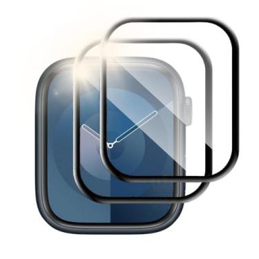 Imagem de 2x Película Protetora tela 3D para Apple Watch Series 9 45mm - Genéric