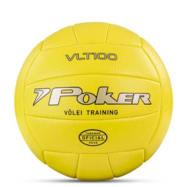 Imagem de Bola De Vôlei Poker Training VLT 100, Unico, Amarelo