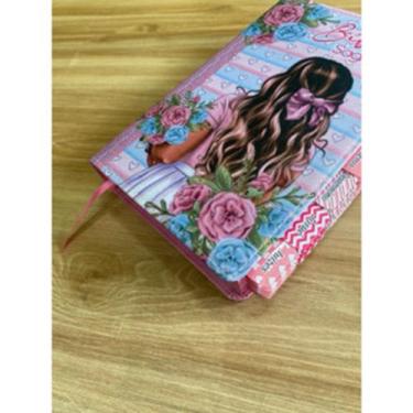 Imagem de BÍBLIA SAGRADA ARC + ABAS ADESIVAS + HARPA ref:garotaazul - CPP