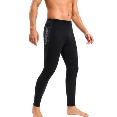 Imagem de GoldFin Calças masculinas de neoprene de 3 mm, roupas de mergulho masculinas, calças compridas para manter aquecido em água fria, mergulho, surfe, caiaque, natação