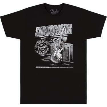 Imagem de Fender Camiseta Stratocaster 70th Birthday, preta, M