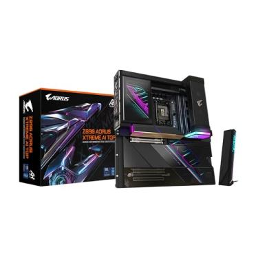 Imagem de GIGABYTE Placa mãe Z890 AORUS Xtreme AI TOP Intel Core Ultra (Série 2) LGA 1851, E-ATX, DDR5, 4X M.2, PCIe 5.0, Thunderbolt 5, WIFI7, LAN 10GbE, EZ-Latch