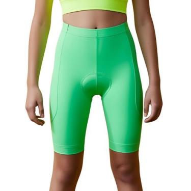 Imagem de Short Ciclismo Menina Infantil Com Forro Bermuda Ciclista Kids Bike - 