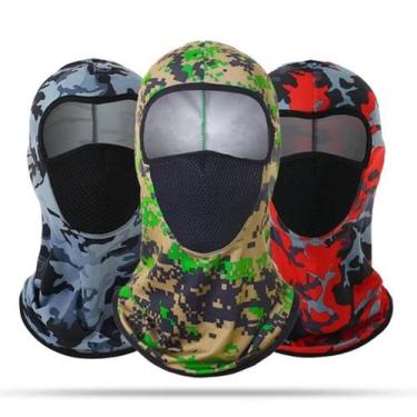 Imagem de Balaclava proteção UV máscara de pesca esportiva ciclista motociclista
