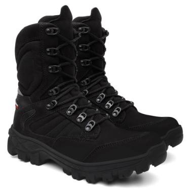 Imagem de Bota Masculina Coturno Cano Médio Militar Resistente Básica-312 - Worl