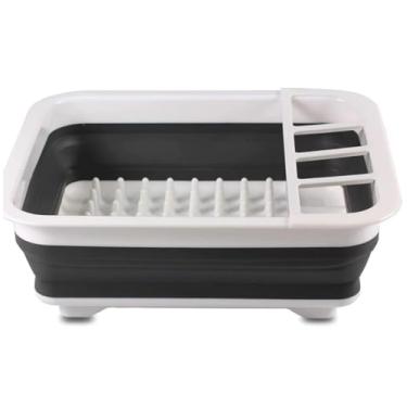 Imagem de Escorredor de Louça Dobrável, Silicone, Organizador para Pratos, Talheres e Copos, Moderno, Retrátil