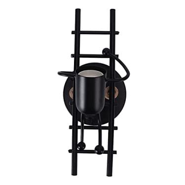 Imagem de Arandela de parede Luminárias de parede com fio rígido, Iluminação de parede com soquetes E27 para lâmpadas incandescentes e lâmpadas bulbo,para leitura de cabeceira, sala de