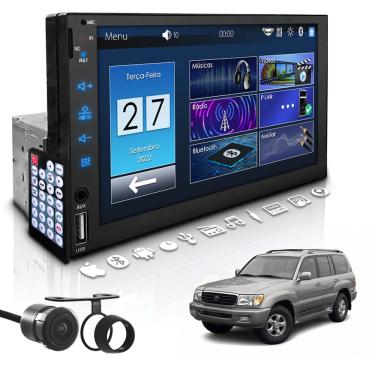 Imagem de Central Multimídia Universal Mp5 Bt 1 Din 7 Espelha Dvd Cam Gm Blazer