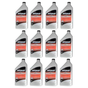 Imagem de Óleo Náutico Quicksilver TCW3 Original Motores Popa 12 Litros