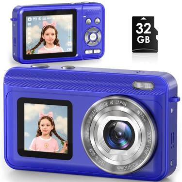 Imagem de Câmera digital Jexylon Real 2.7K de tela dupla 48MP 16x Zoom