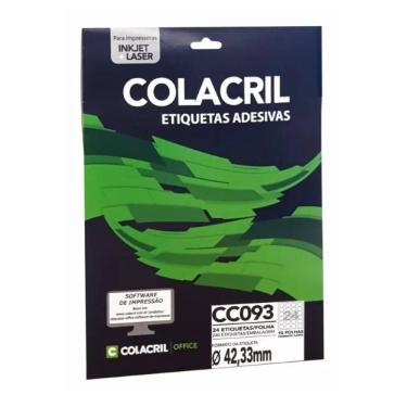 Imagem de Etiqueta Adesiva Colacril Carta Cc093 42,33Mm C/240