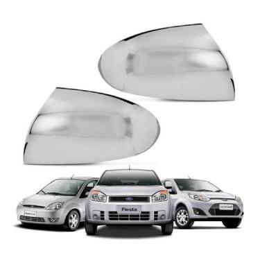 Imagem de Aplique Cromado Retrovisor Ka 2008-2011 Fiesta 2002-2010 Par - Shekpar